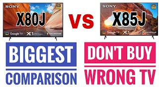 Things You Should Know  Sony X80J vs Sony X85J  Which One Is Value For Money  Powerful Comparison [upl. by Seuqirdor268]