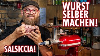 Wurst selber machen  Salsiccia mit Kitchen Aid wursten 🛑 [upl. by Hamford]