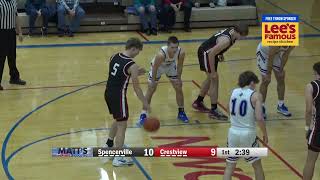 Spencerville vs Crestview Boys Basketball 12152023 [upl. by Erme834]