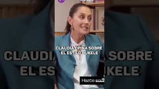 La presidente de mexico Claudia Sheinbaum Pardo dice que las politicas de nayib bukele no sirven [upl. by Rochell]