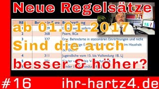 Neue Regelstufen ab 112017  Höherer Regelbedarf  ihrhartz4de 16 [upl. by Leinad909]