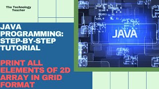 Java Tutorial Print 2D Array in Grid Format [upl. by Enirhtac344]