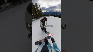 Successful day 1 canada snowboarding lakelouise banff freeride snowboard snow mountains [upl. by Zashin]