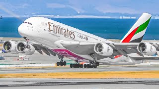 20 MINUTES of AMAZING Plane Spotting at SAN FRANCISCO SFO International Airport SFOKSFO [upl. by Amri]