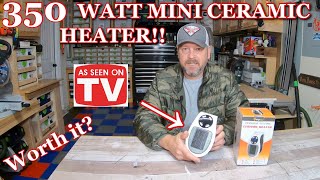 As seen on TV 350 watt ceramic heater Will it work for my camper [upl. by Nawd]