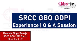 SRCC GBO GDPI Prep Interview Experience amp Key Insights  Raunak Singh  SRCC GBO 2022 Batch [upl. by Reteip465]