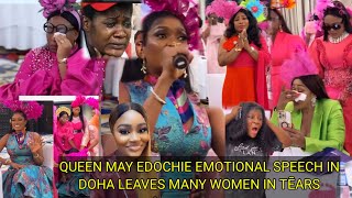 Moving Video May Edochie Telling her her Story in Doha got Mercy Johnson amp many women in Tèars [upl. by Alleoj871]