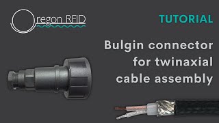 Bulgin connector for twinaxial cable assembly [upl. by Maynard]