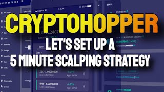 Cryptohopper 5 Minute Scalping Strategy Setup  Paper Trading Test [upl. by Miche914]