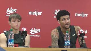 Gabe Cupps and Kelel Ware discuss loss to Northwestern [upl. by Lleihsad]