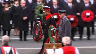 Remembrance Sunday Royals lead wreathlaying at The Cenotaph [upl. by Conte]