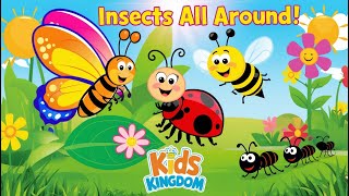 Insects All Around  Fun Insect Song for Kids  Kids kingdom  Cocomelon [upl. by Waddington]