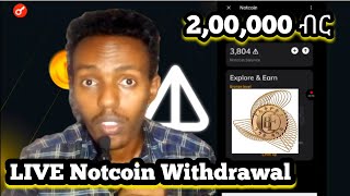 😯🛑 Live Notcoin Withdrawal Proof And More Notcoin Earning Method freeairdrops notcoin tapswap [upl. by Venditti]