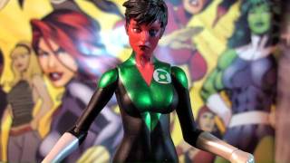 R160 DC Direct Green Lantern Series 5 Soranik Natu Action Figure Review [upl. by Ahsakat70]