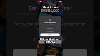 Roblox shutdowncrashed 51824 [upl. by Dunc]