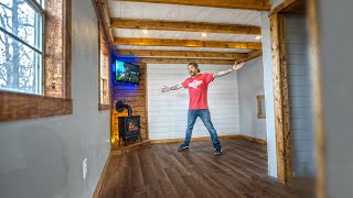 12x24 SHED TO HOUSE   Ready To MOVE IN   Off Grid TINY HOUSE [upl. by Lachman]