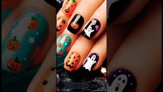 Idée manucure pour Halloween 🎃 👻 🧙 💅 Nail art Halloween [upl. by Ardis882]