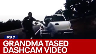 Dashcam video of grandma being tased  FOX 7 Austin [upl. by Hanikahs]