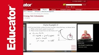 Physics Conservation of Energy Loop the Loop [upl. by Jardena]