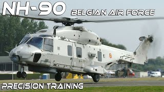 4K UHD NH90 Eurocopter Precision Training Belgian Air Force Koksijde [upl. by Cindie]