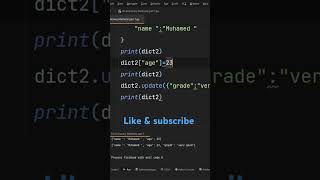 Python dictionary comprehension if else shorts shortsfeed shortvideo subscribe python [upl. by Munt]