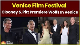 Venice Film Festival Clooney amp Pitt Premiere Wolfs In Venice  Entertainment News  World News [upl. by Lessirg]