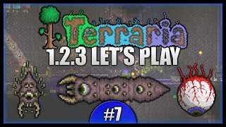 Eater Of Worlds Most Annoying Battle Ever  Lets Play Terraria 123 Episode 7 [upl. by Rebel]