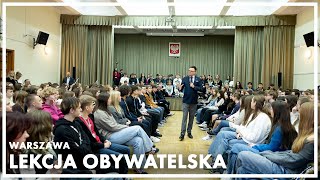 Warszawa 3 Lekcja Obywatelska Marszałka Sejmu 11 stycznia 2024 r [upl. by Averil]