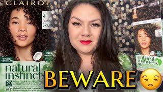 Clairol Natural Instincts Hair Dye 4 Dark Brown Hair Color Full Review Does It Cover Gray Hair [upl. by Ytima248]