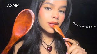 ASMR Eating Your Negative Energy w Wooden Spoon Intense Mouth sounds amp Visual Triggers [upl. by Benedix]