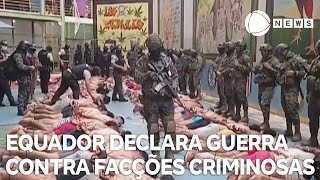 Equador declara guerra contra facções criminosas [upl. by Norreg]