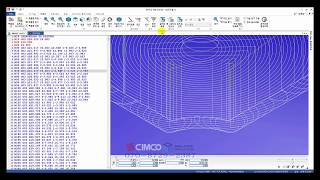 CIMCO EDIT CNC CALC 일정옵셋포켓가공 [upl. by Adnorrahs]