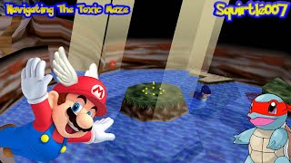 04 NAVIGATING THE TOXIC MAZE HAZY MAZE CAVE SUPER MARIO 64 [upl. by Anirroc]