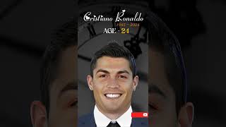 Cristiano Ronaldo Evolution in 20 second ❤️ ronaldo cr7 cristianoronaldo siuuuuu goat [upl. by Simona949]