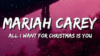 Mariah Carey  All I Want For Christmas Is You Lyrics [upl. by Assenat]