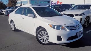 2013 Toyota Corolla LE Sedan Santa Rosa Rohnert Park Petaluma Sebastopol Windsor Cotati [upl. by Pelson663]