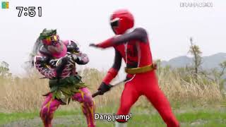 Ninninger vs the Jukkarage and Yokai Yamawarwa Shuriken Sentai Ninninger [upl. by Paynter]