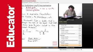 Aqueous Solutions amp Concentration  Biochemistry Tutorial [upl. by Quenna808]