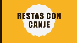 Restas con canje [upl. by Idroj]