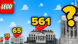 LEGO White House in Different Scales  Comparison [upl. by Jermayne846]