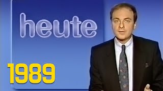 ZDF heute 1458 Uhr mit Elmar Bartel zum Herrhausen Attentat 30111989 [upl. by Roanna208]