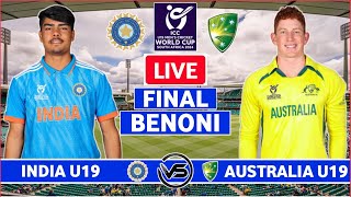 India U19 vs Australia U19 Final Live Scores  IND U19 vs AUS U19 Final Live Scores amp Commentary [upl. by Airdnek103]