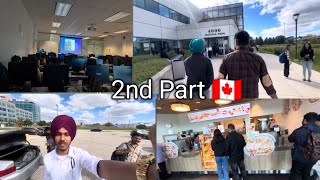 2nd Vlog  College Tour Loyalist in Toronto Punjabi vlogs 🇨🇦 [upl. by Pilif]