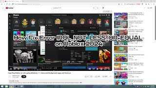 How Fix Error IRQLNOTLESSOREQUAL on Roblox 2024 [upl. by Aneetsyrk]