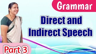 Direct Speech amp Indirect Speech  English grammar  by Swati Maam [upl. by Wes]