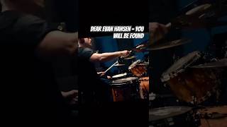 Dear Evan Hansen  You Will Be Found  Drum Cover short shorts [upl. by Herzog]