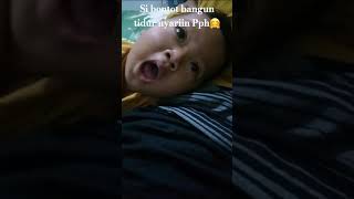 Ditinggal kerja bangun langsung nyariin😁🤗 videoshortlucuanakpintar [upl. by Sontag]