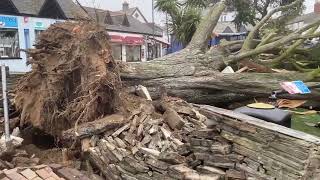 Storm Eunice  Storm chasing in Cornwall Compilation [upl. by Corrianne]