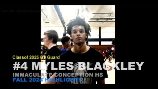 Myles Blackley IC Fall Ball Highlights [upl. by Akemal]