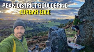 The BEST Beginner’s Bouldering Problems  Peak District Curbar Edge Easy Climbing Routes [upl. by Finzer]